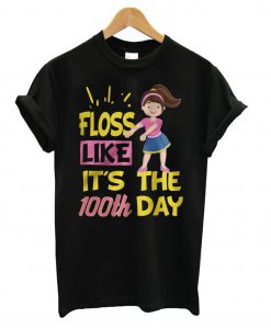 100 Days Of School Girl Floss Dance T shirt BC19